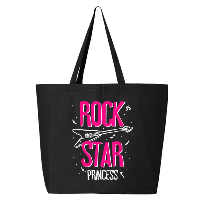 Rockstar CumpleañOs NiñA Rock Star Princesa Fiesta MúSica 25L Jumbo Tote