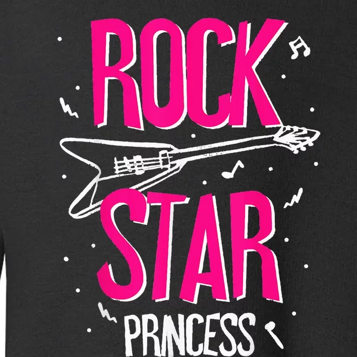 Rockstar CumpleañOs NiñA Rock Star Princesa Fiesta MúSica Toddler Sweatshirt