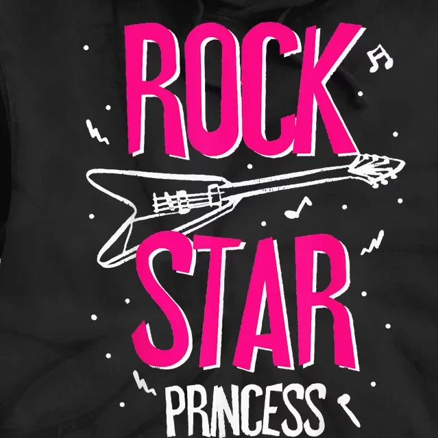 Rockstar CumpleañOs NiñA Rock Star Princesa Fiesta MúSica Tie Dye Hoodie