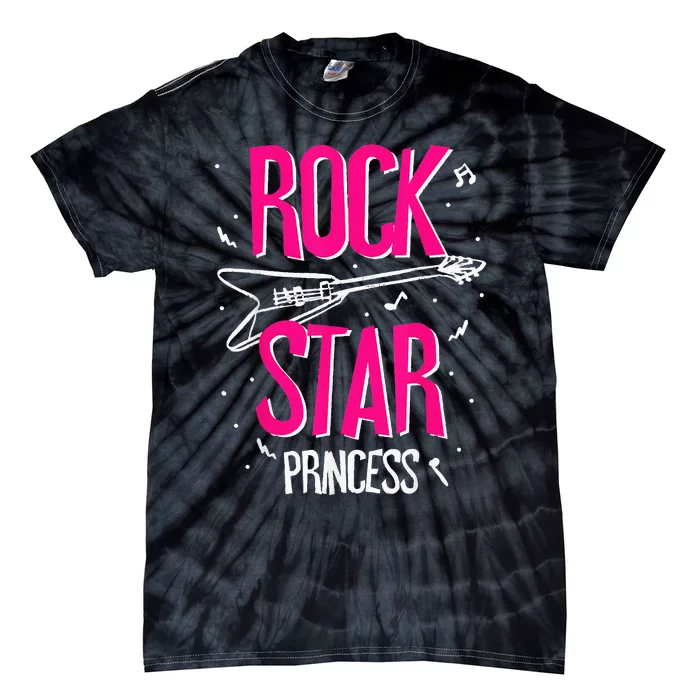 Rockstar CumpleañOs NiñA Rock Star Princesa Fiesta MúSica Tie-Dye T-Shirt