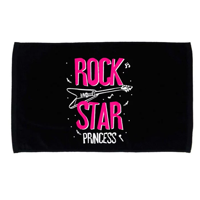 Rockstar CumpleañOs NiñA Rock Star Princesa Fiesta MúSica Microfiber Hand Towel