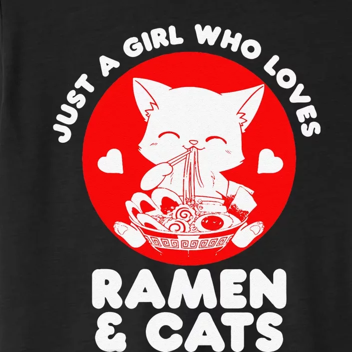 Ra Cat Neko Kawaii Anime Japanese Noodle Otaku ChromaSoft Performance T-Shirt