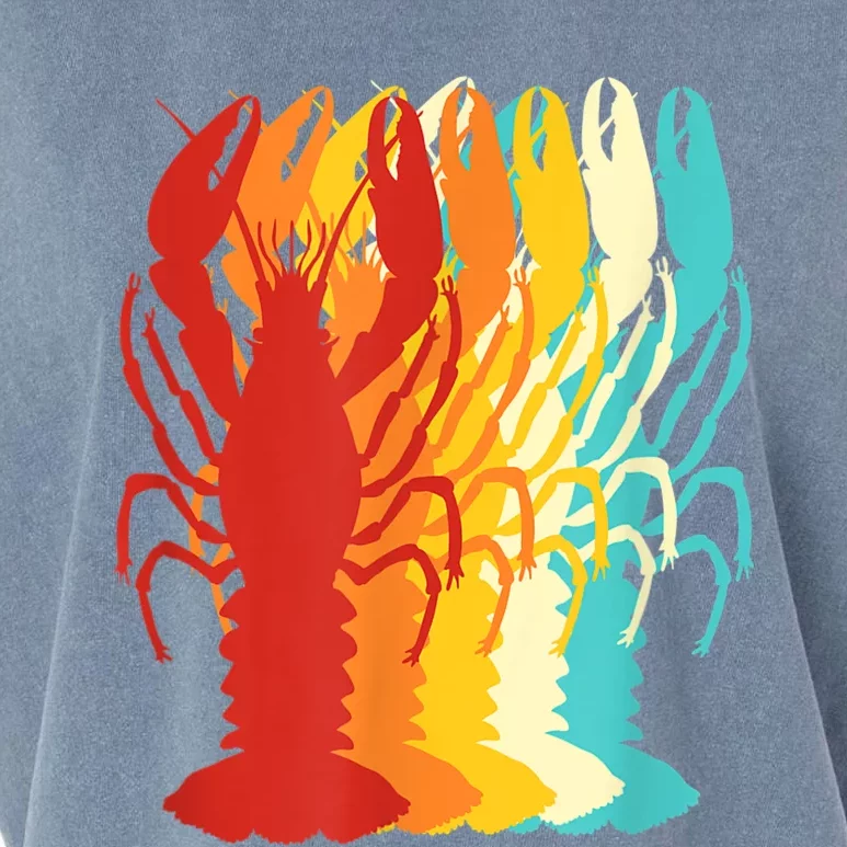 Retro Crawfish Novelty Cajun Crayfish Garment-Dyed Women's Muscle Tee