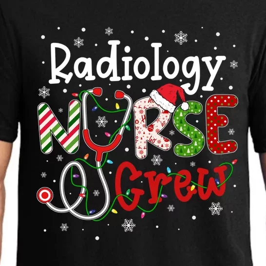 Radiology Christmas Nurse Crew Nursing Christmas Pattern Gift Pajama Set