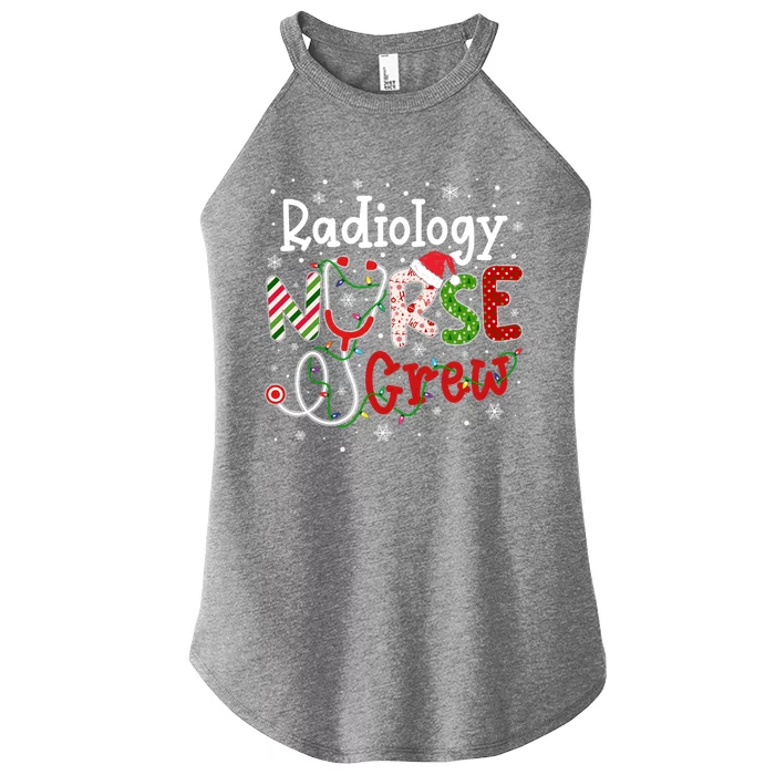 Radiology Christmas Nurse Crew Nursing Christmas Pattern Gift Women’s Perfect Tri Rocker Tank