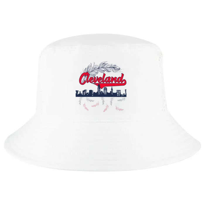 Retro Cleveland Native American Tribe Feathers Gift Cool Comfort Performance Bucket Hat