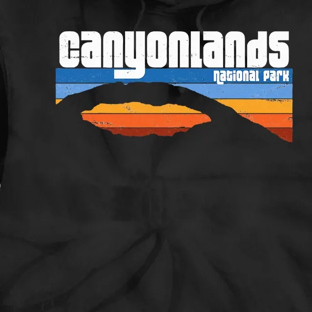 Retro Canyonlands National Park Moab Utah Vacation Tie Dye Hoodie