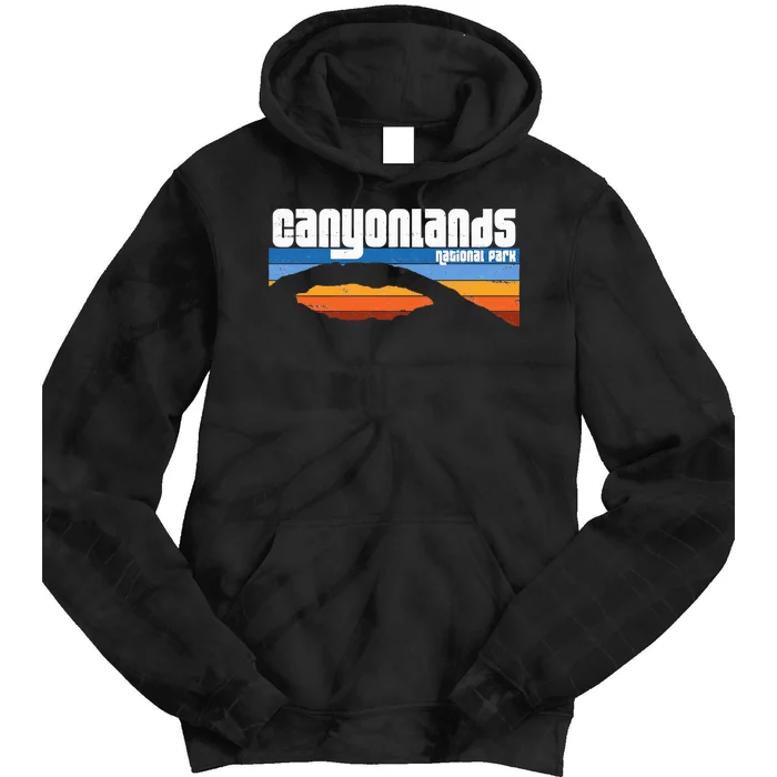 Retro Canyonlands National Park Moab Utah Vacation Tie Dye Hoodie