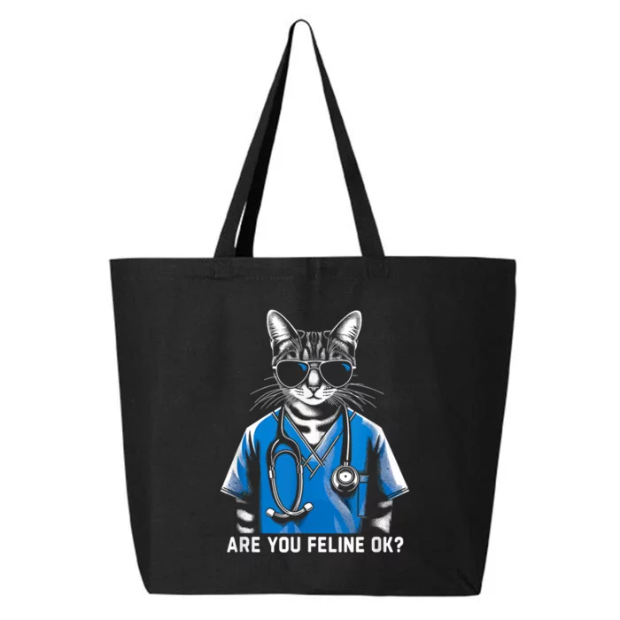 Retro Cat Nurse Gifts Nurse Week Gifts Funny Nurse 25L Jumbo Tote