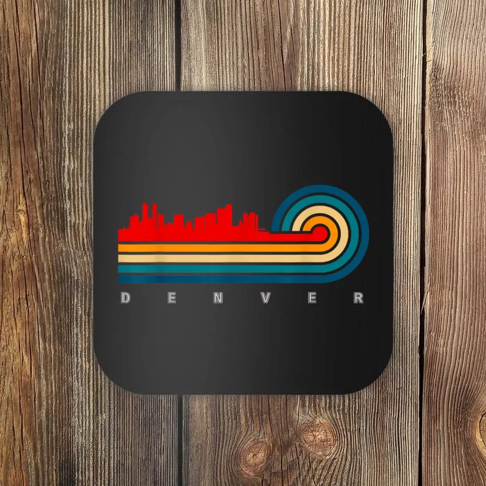 Retro City Of Denver Colorado Coaster