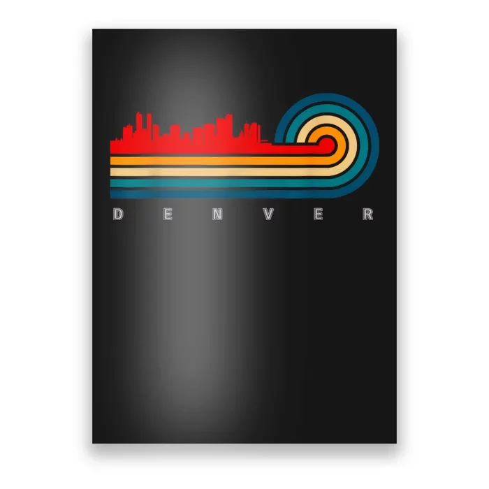 Retro City Of Denver Colorado Poster