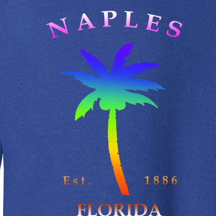 Retro Cool Original Naples Florida Beach Palm Tree Gift Toddler Sweatshirt