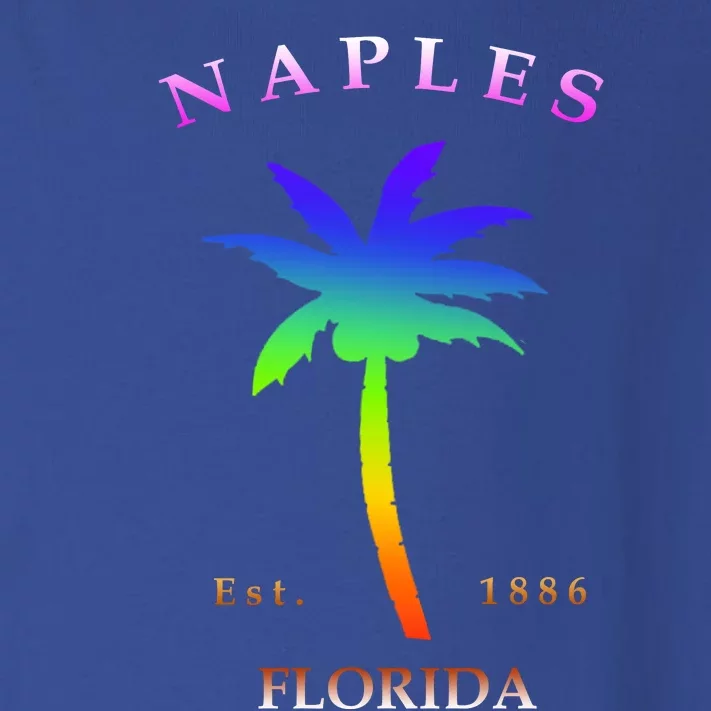 Retro Cool Original Naples Florida Beach Palm Tree Gift Toddler Long Sleeve Shirt