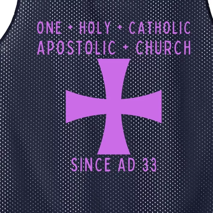 Roman Catholic One Holy Catholic Apostolic Church Mesh Reversible Basketball Jersey Tank