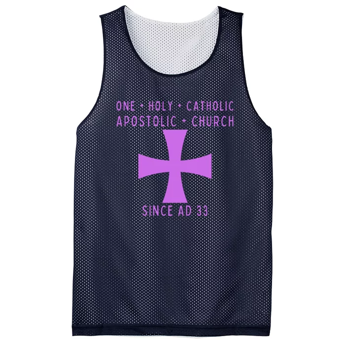 Roman Catholic One Holy Catholic Apostolic Church Mesh Reversible Basketball Jersey Tank