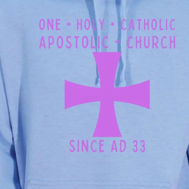 Roman Catholic One Holy Catholic Apostolic Church Unisex Surf Hoodie