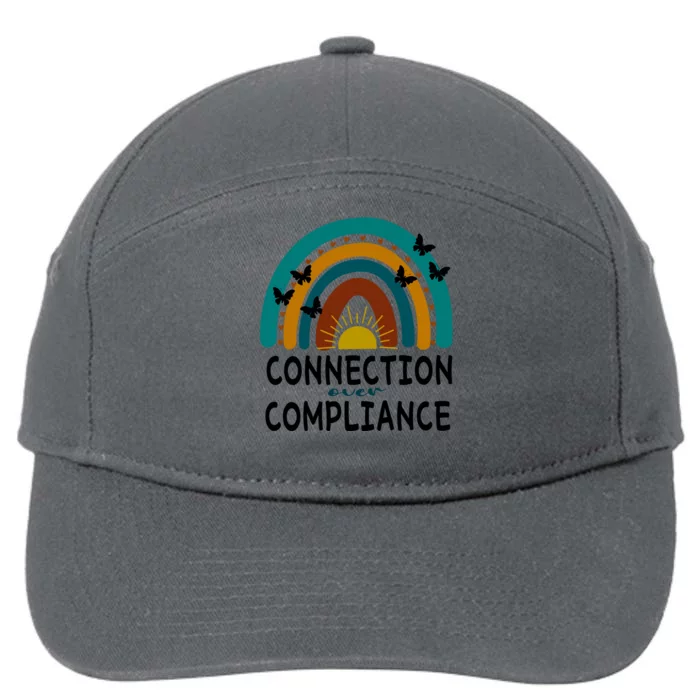 Rainbow Connection Over Compliance Sped Teacher 7-Panel Snapback Hat