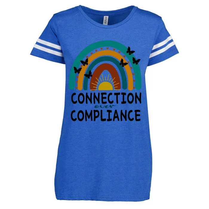 Rainbow Connection Over Compliance Sped Teacher Enza Ladies Jersey Football T-Shirt