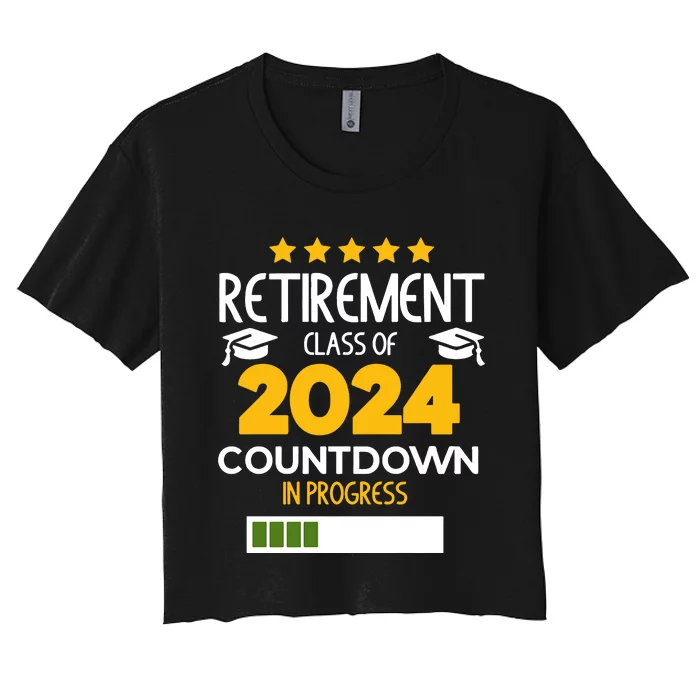 Retirement Class Of 2024 Women's Crop Top Tee