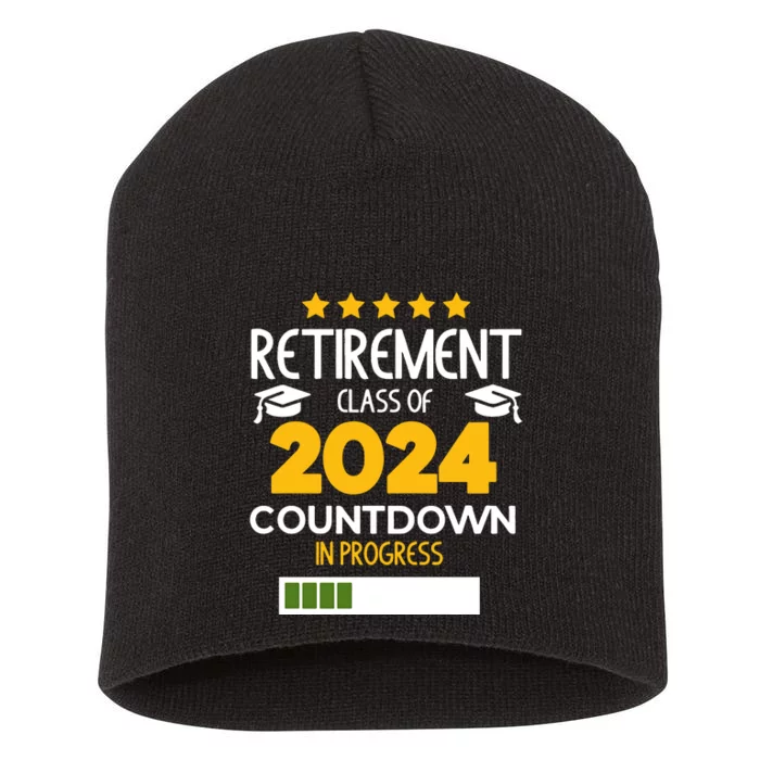 Retirement Class Of 2024 Short Acrylic Beanie