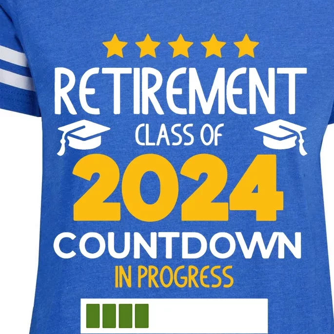 Retirement Class Of 2024 Enza Ladies Jersey Football T-Shirt