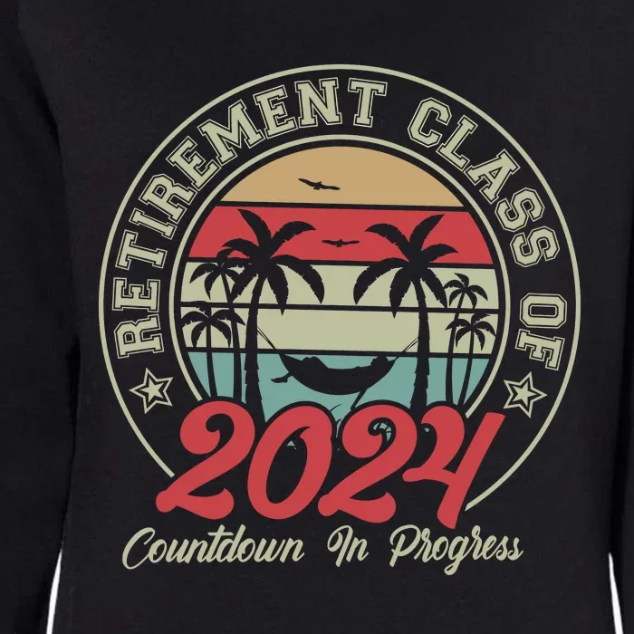 Retirement Class Of 2024 Countdown In Progress Womens California Wash Sweatshirt