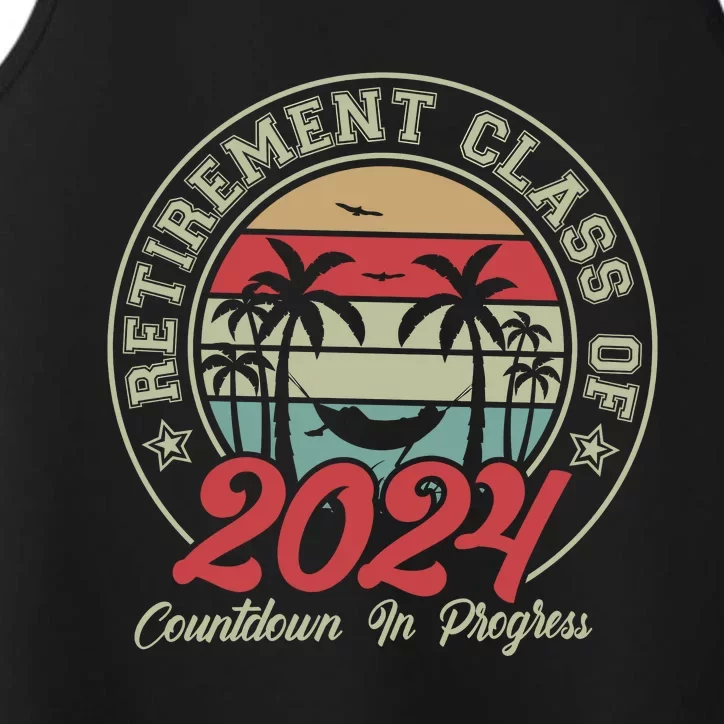 Retirement Class Of 2024 Countdown In Progress Performance Tank