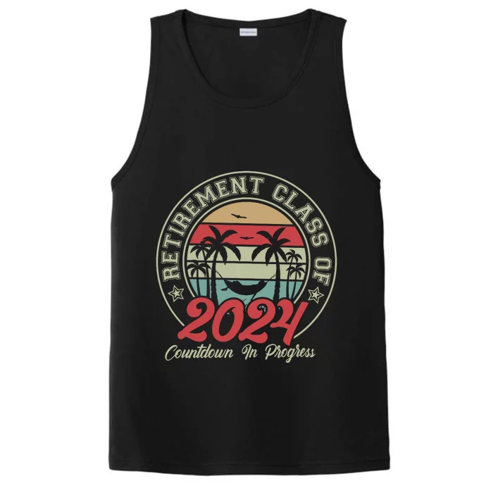 Retirement Class Of 2024 Countdown In Progress Performance Tank