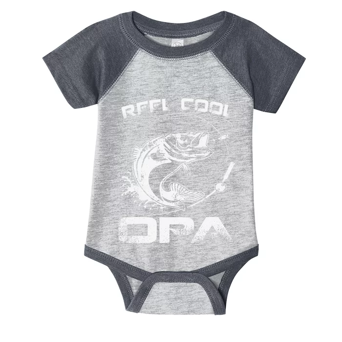 Reel Cool Opa Fish Fishing Fathers Day Gift Infant Baby Jersey Bodysuit