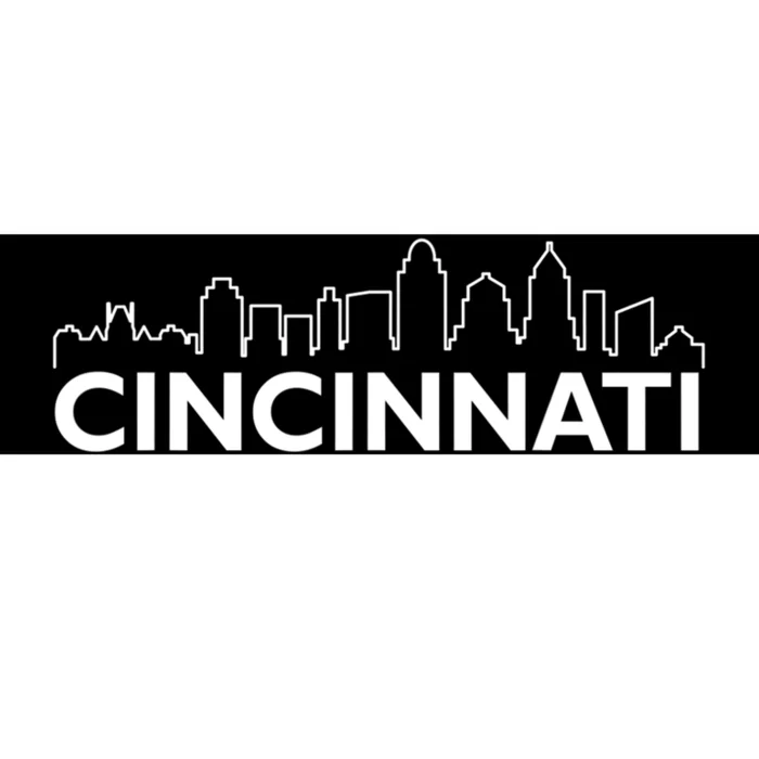 Retro Cincinnati Ohio City Skyline Vintage Travel Souvenir Bumper Sticker