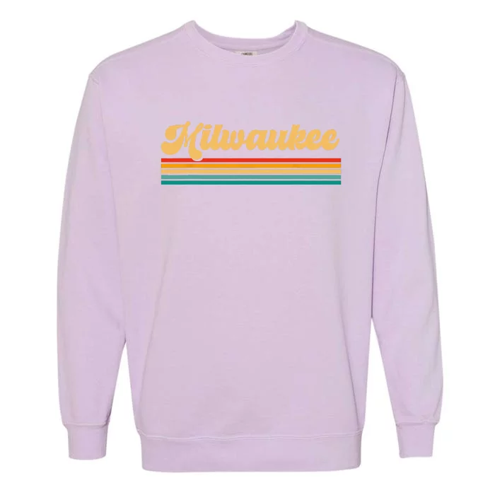 Retro City Of Milwaukee Garment-Dyed Sweatshirt