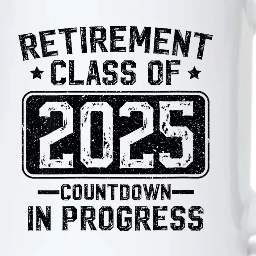 Retirement Class Of 2025 Countdown In Progress Black Color Changing Mug