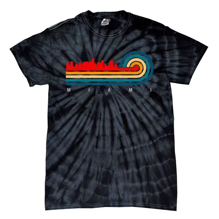 Retro City of Miami Florida Tie-Dye T-Shirt