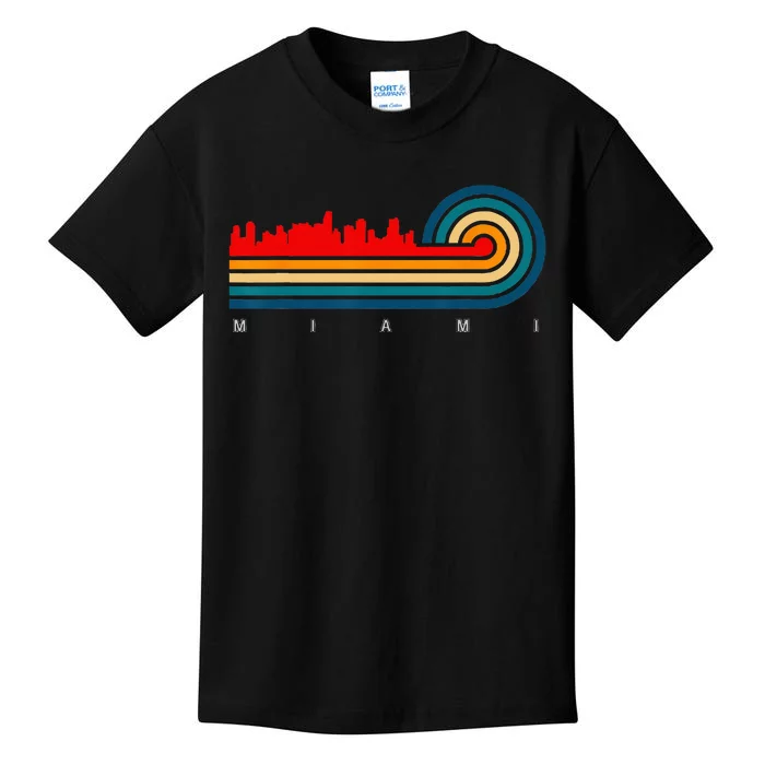 Retro City of Miami Florida Kids T-Shirt