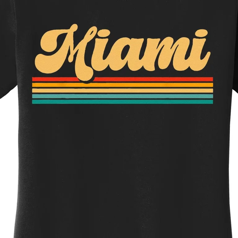 Retro City Of Miami Florida Women's T-Shirt