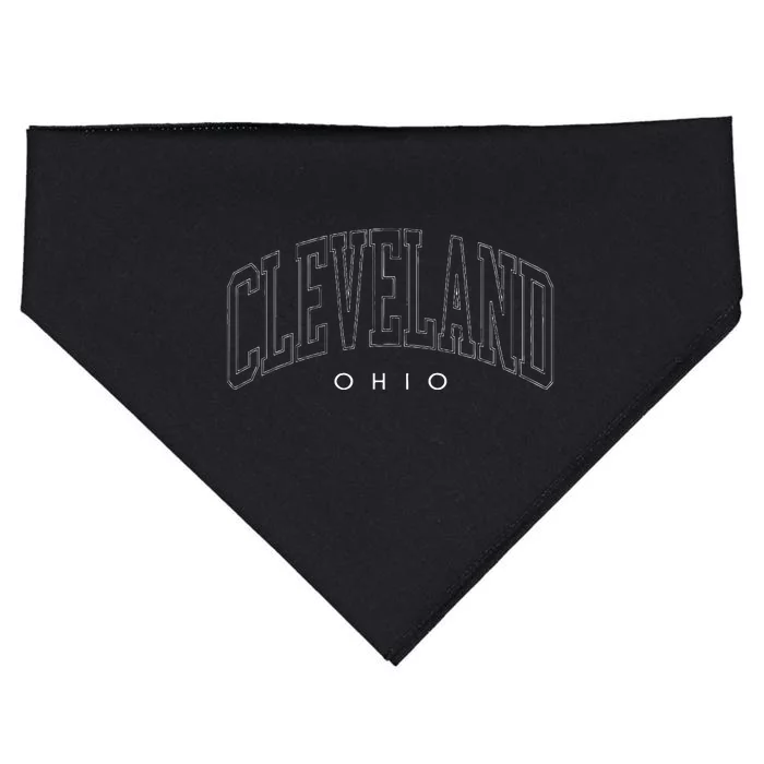 Retro Cleveland Ohio Vintage Souvenir Throwback Classic USA-Made Doggie Bandana