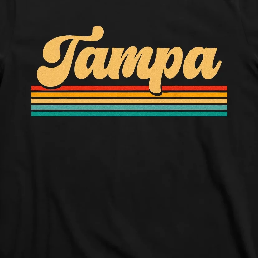 Retro City Of Tampa Florida T-Shirt