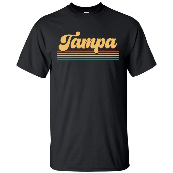 Retro City Of Tampa Florida Tall T-Shirt