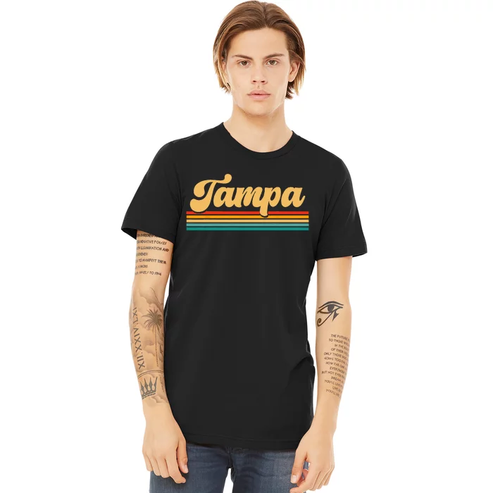 Retro City Of Tampa Florida Premium T-Shirt