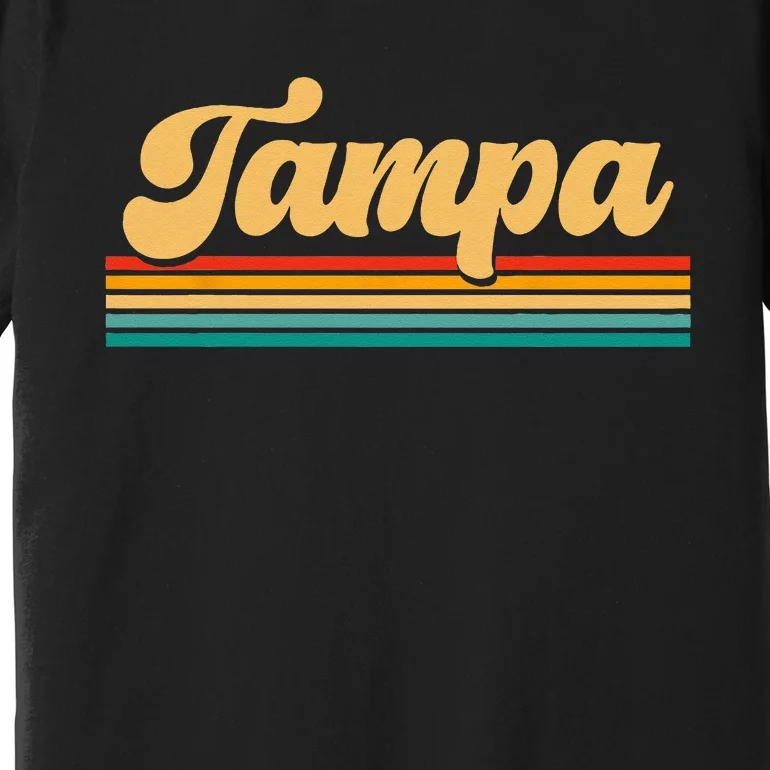 Retro City Of Tampa Florida Premium T-Shirt