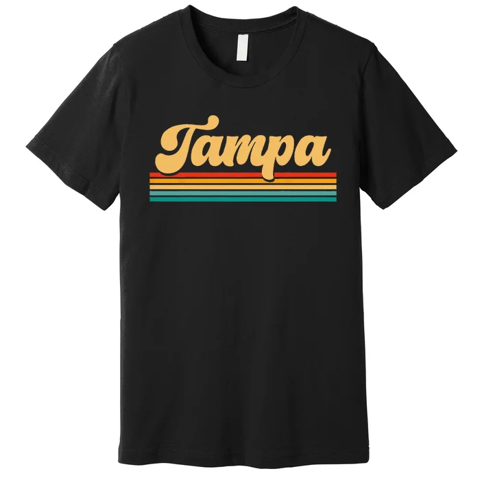 Retro City Of Tampa Florida Premium T-Shirt