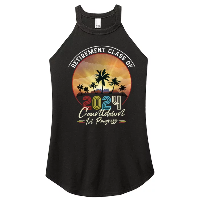 Retiret Class Of 2024 Countdown In Progress Vintage Women’s Perfect Tri Rocker Tank