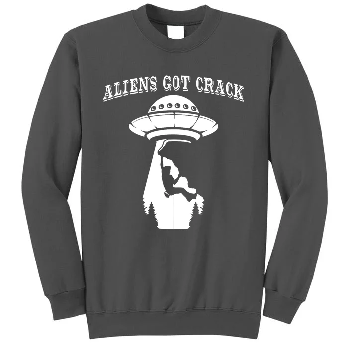 Rock Climbing Outdoors Sport Space Aliens Tall Sweatshirt