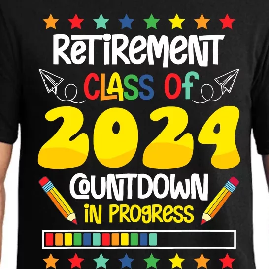 Retirement Class Of 2024 Countdown In Progress Funny Teacher Pajama Set