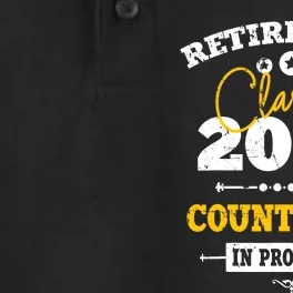 Retirement Class Of 2024 Count Down Funny Retiring Teacher Dry Zone Grid Performance Polo