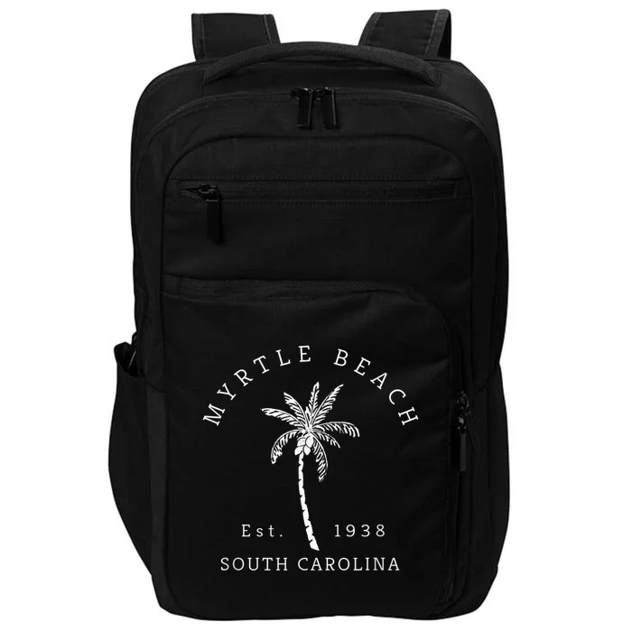 Retro Cool Original Myrtle Beach SC Palm Tree Novelty Impact Tech Backpack