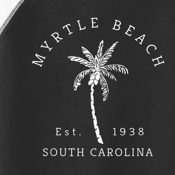 Retro Cool Original Myrtle Beach SC Palm Tree Novelty Toddler Fine Jersey T-Shirt