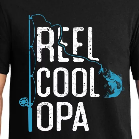 Reel Cool Opa Fishing Father’s Day Gift For Fisher Opa Gift Pajama Set