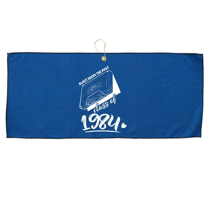 Reunion Class of 1984 School Graduation Blast From The Past Large Microfiber Waffle Golf Towel