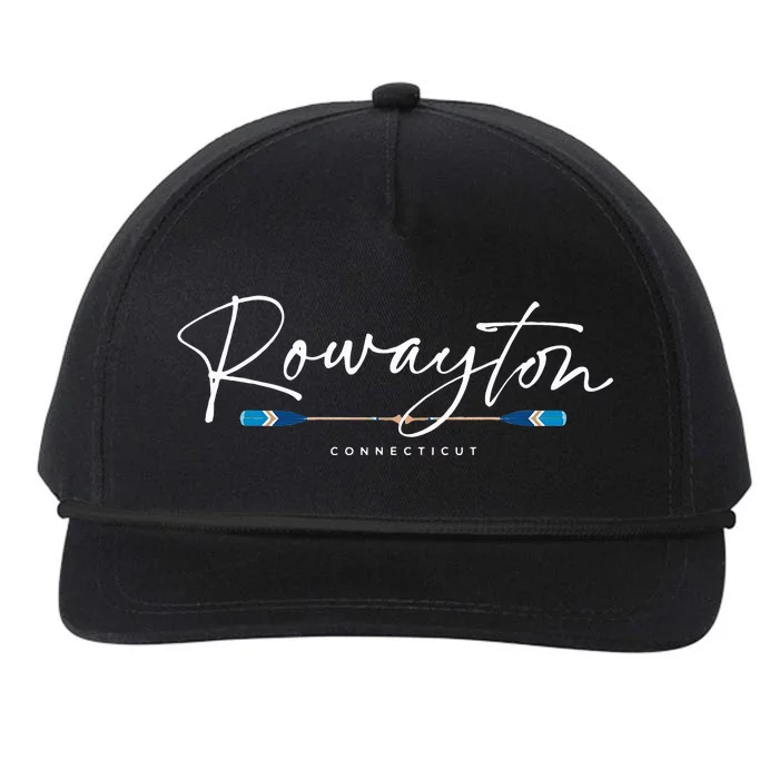 Rowayton Connecticut Oars Snapback Five-Panel Rope Hat